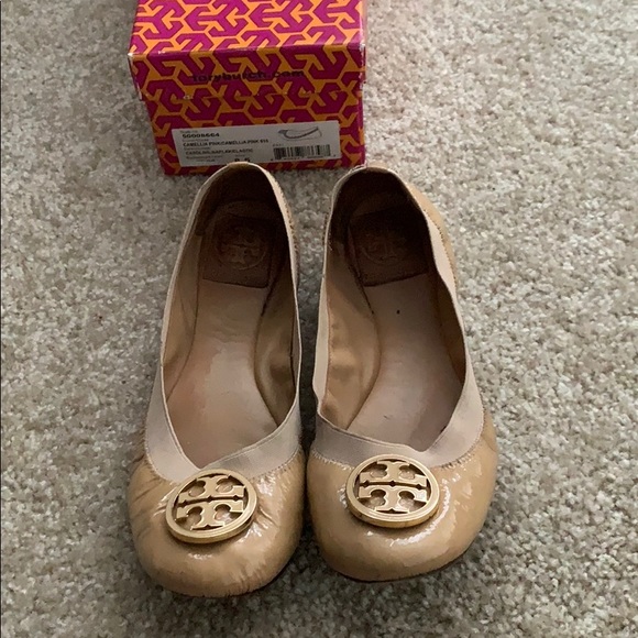Tory Burch Camellia Ballet Flats Size 8.5 - Picture 1 of 7